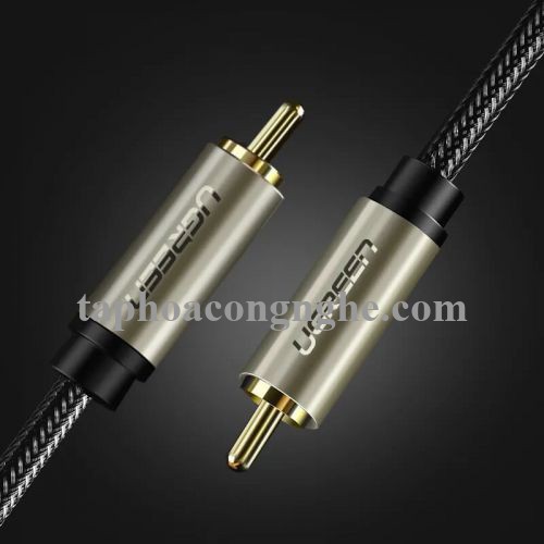 Ugreen 20739 3M màu Xám Cáp âm thanh bông sen Coaxial cao cấp AV133 30020739